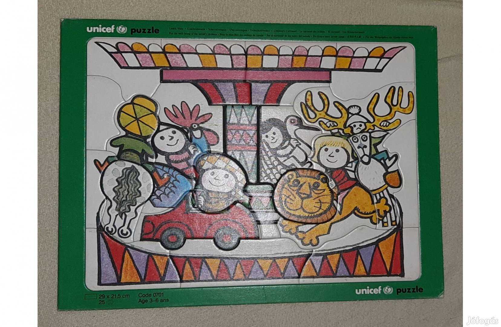 Unicef gyerek kisgyerek gyermek készségfejlesztő puzzle