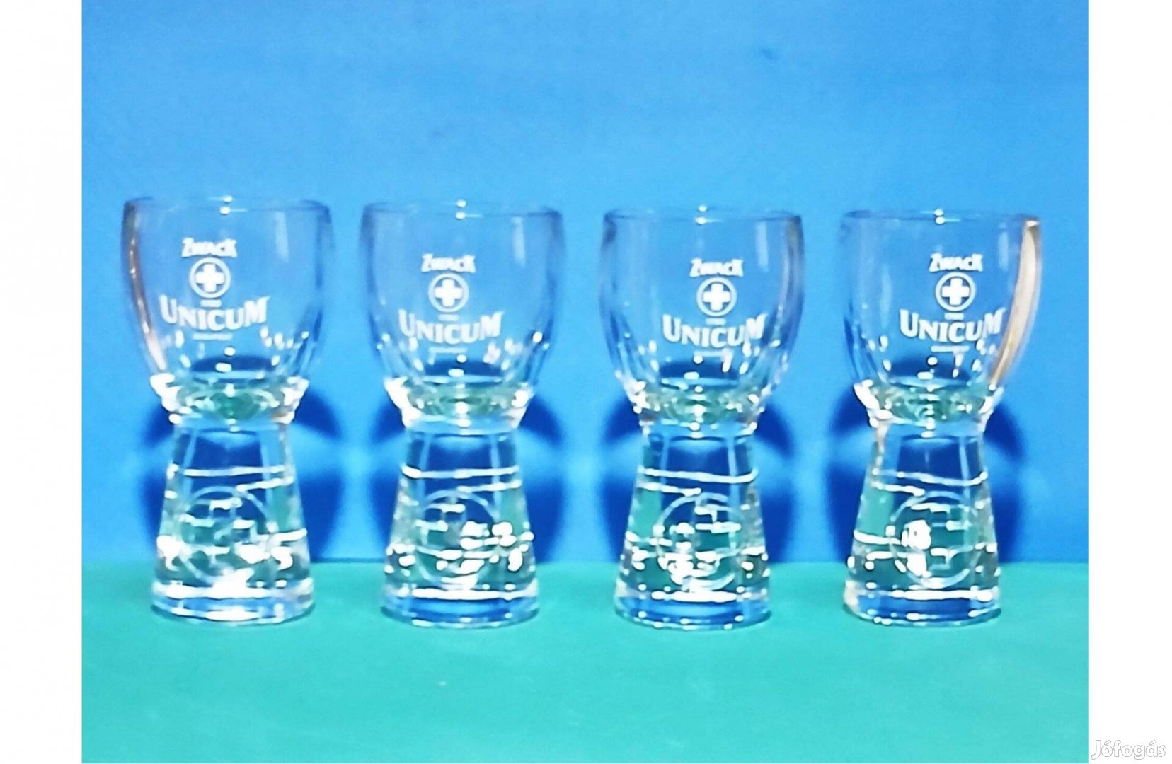 Unicumos pohár 4 db, m 11 cm