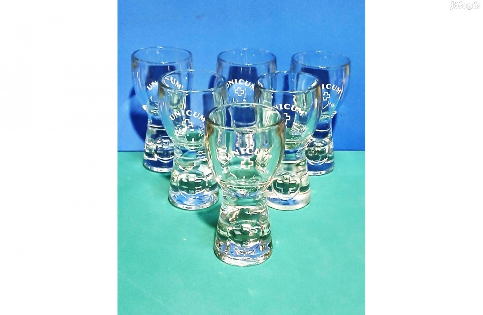 Unicumos pohár 6 db, m 11 cm