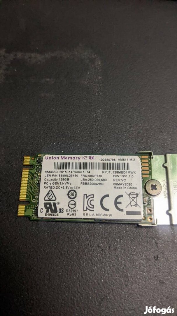 Union Memory M.2 Nvme 2242 SSD 128GB