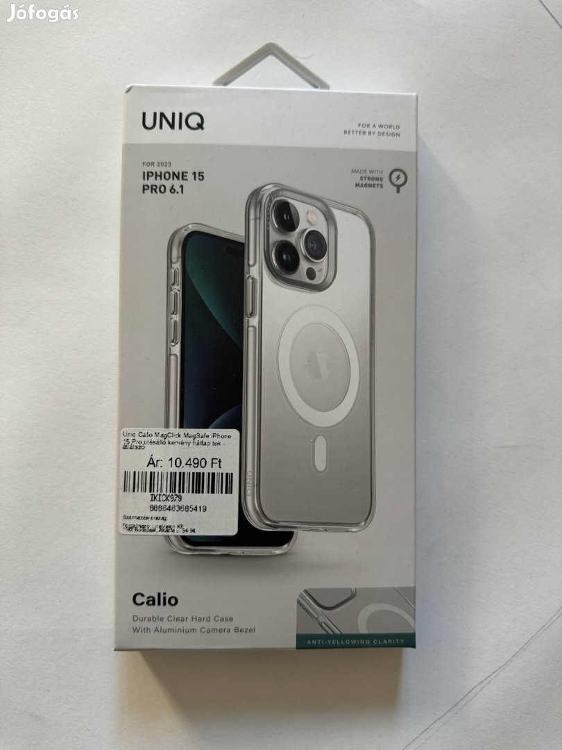 Uniq Calio Magsafe iphone 15 Pro ütésálló kemény hátlap tok eladó