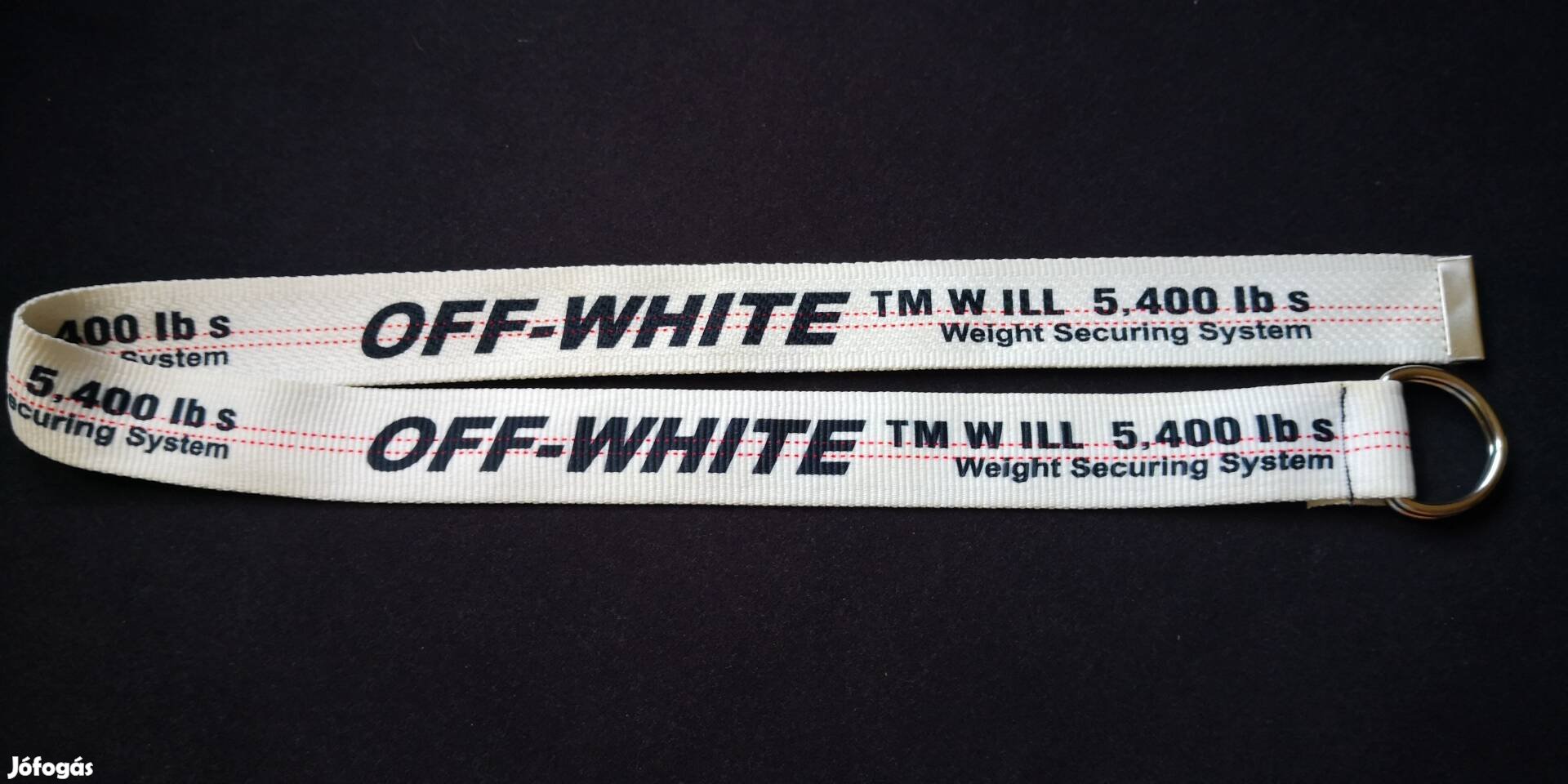 Unisex fehér OFF-White öv