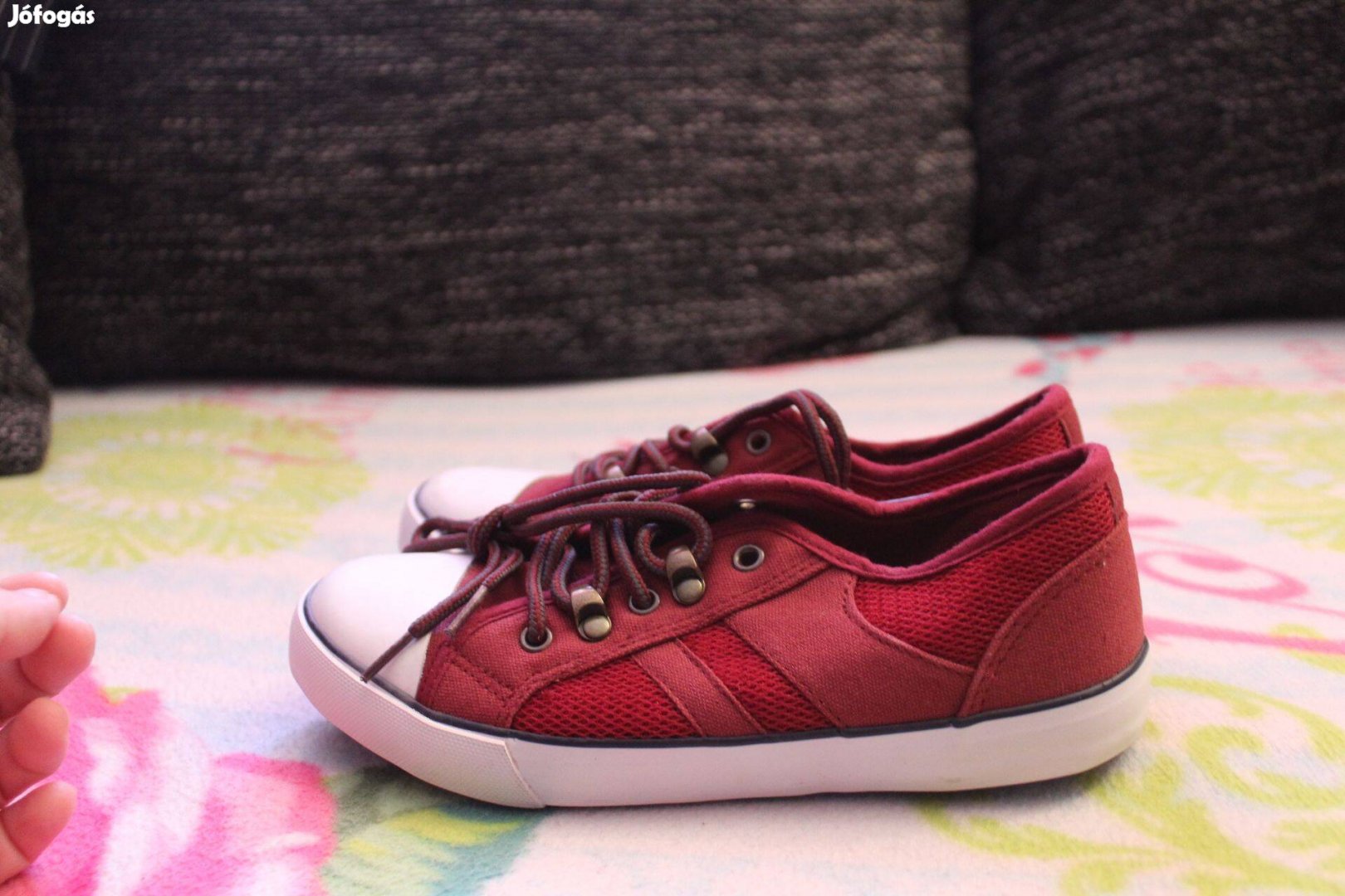 Uniszex bordo tornacipo, 34, Uj
