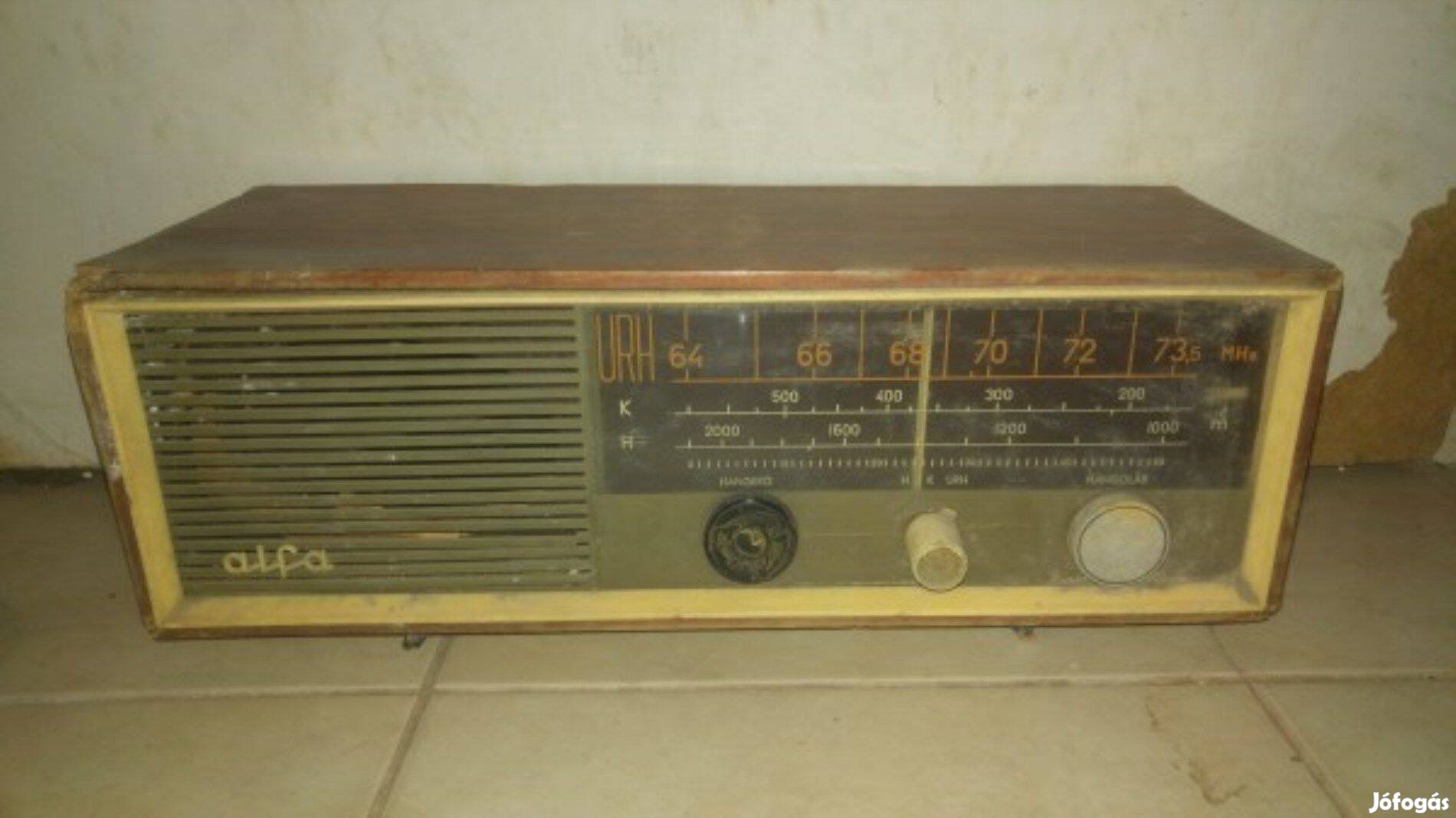 Unitra Alfa-65-I retro csöves rádió