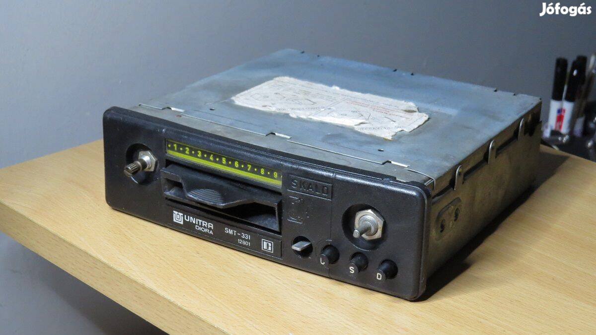 Unitra Diora SMT-331 régi retro rádió autórádió - hiányos