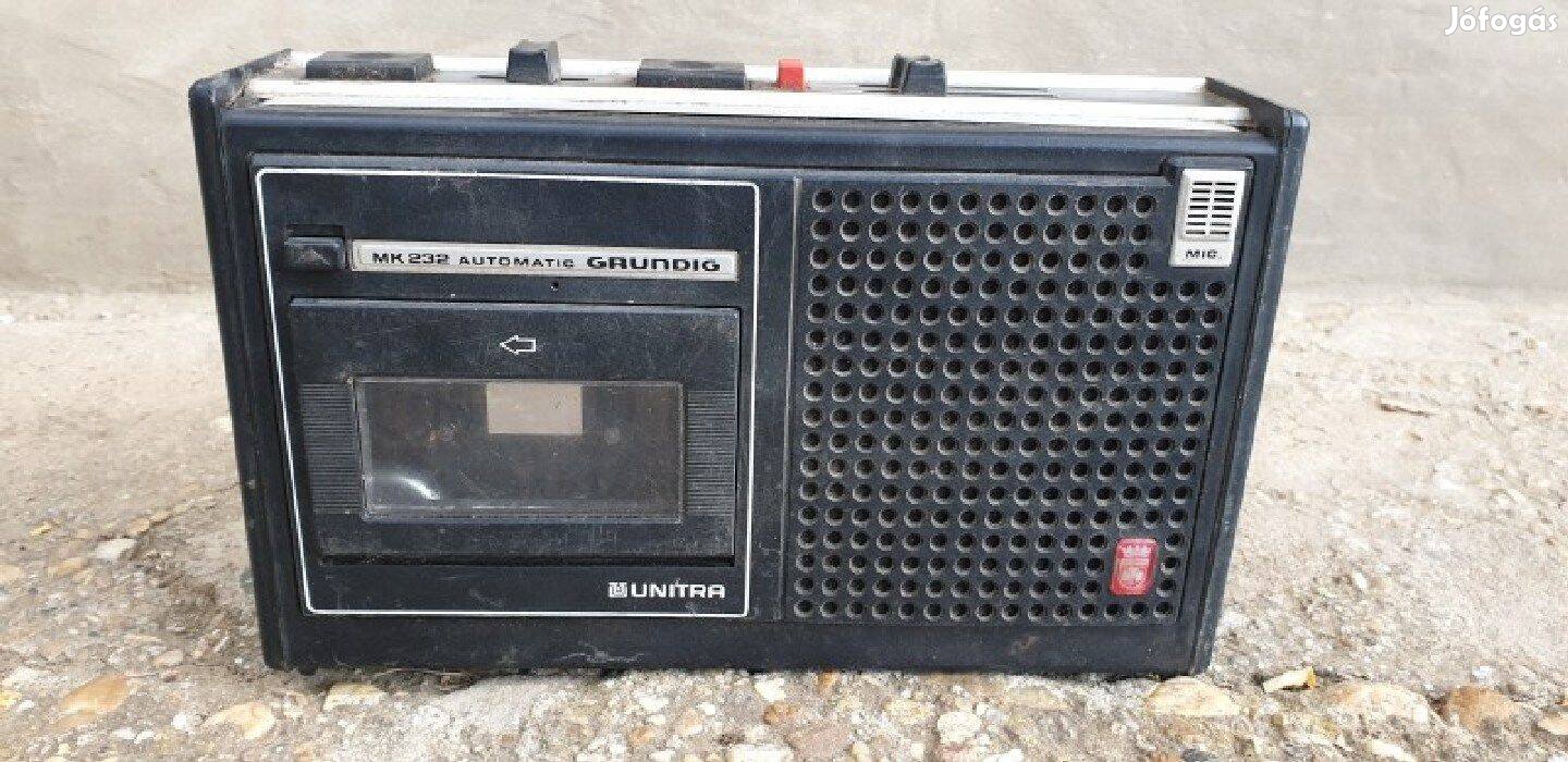 Unitra MK 232 Automatic (Grundig) fekete magnó eladó