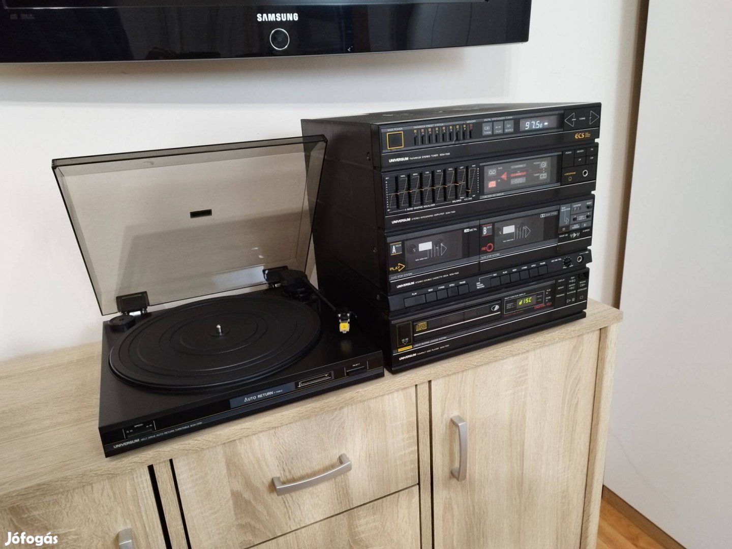 Universum magnó erősítő CD bakelit lemezjátszó hangszedő é