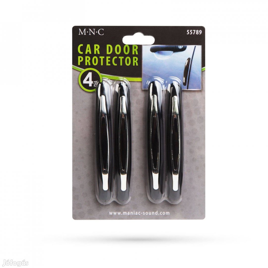 Univerzális Krómozott gumi autó ajtó élvédő 4 db-os készlet