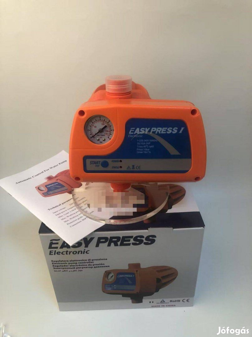 Univerzális easypress II áramláskapcsoló nyomásméró órával, ALK335