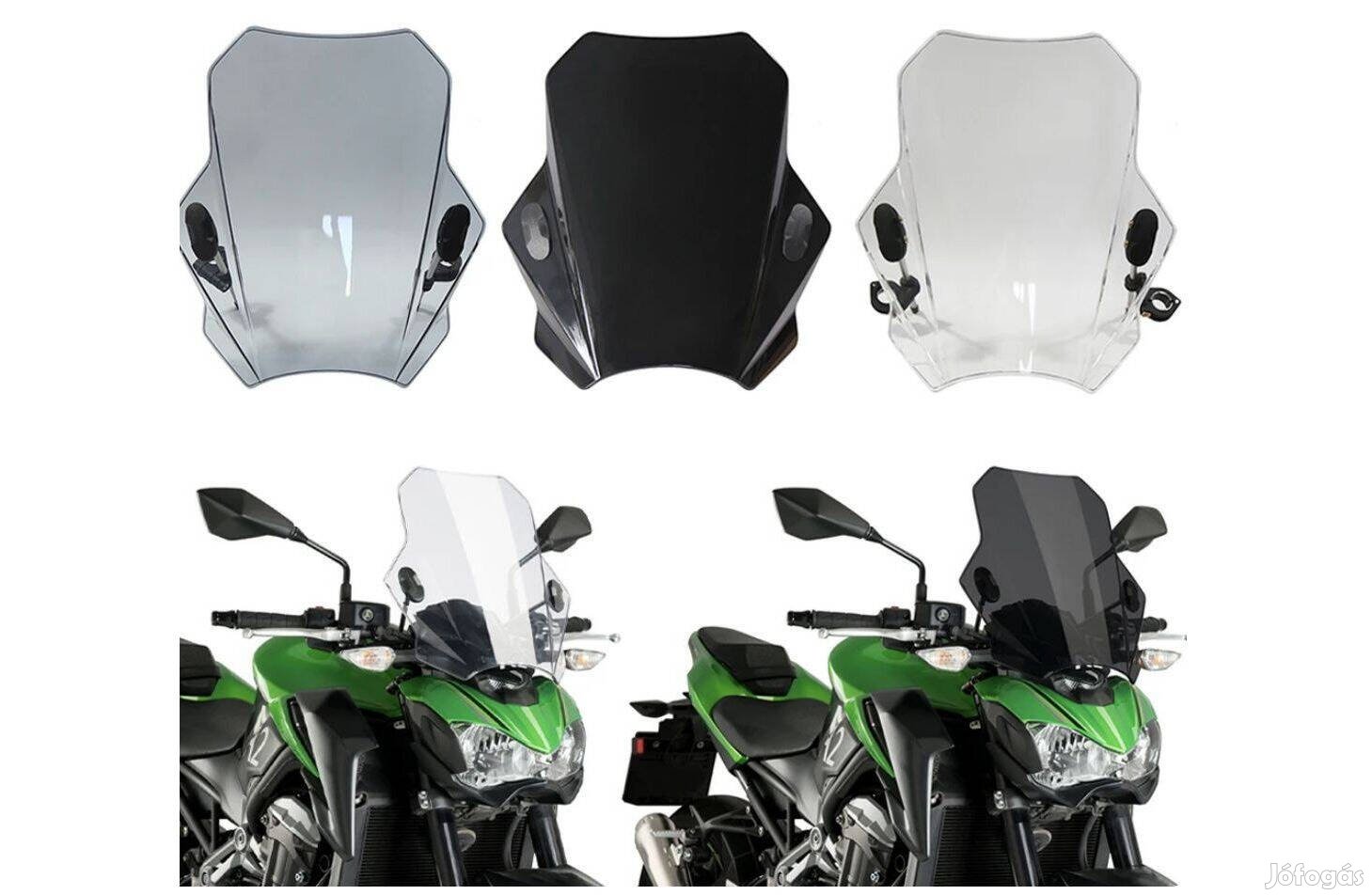 Univerzális motoros szélvédő Kawasaki/Suzuki/Yamaha/Honda/BMW motorker