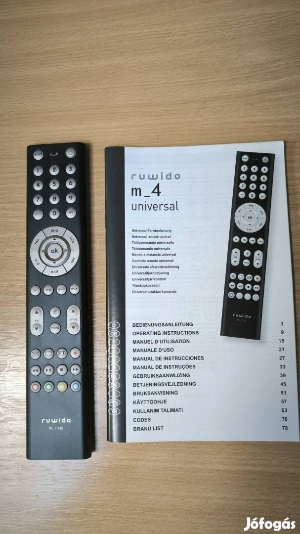 Univerzális programozható távirányító 