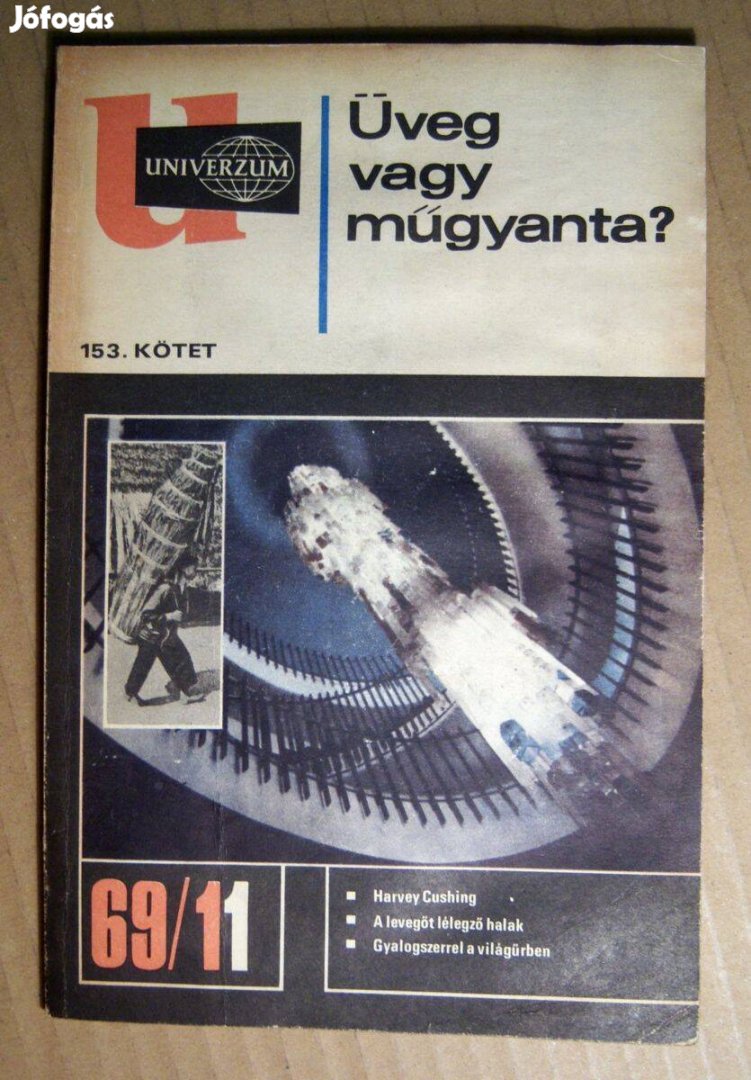 Univerzum 1969/11 (153.kötet) Üveg vagy Műgyanta? (6kép+tartalom)