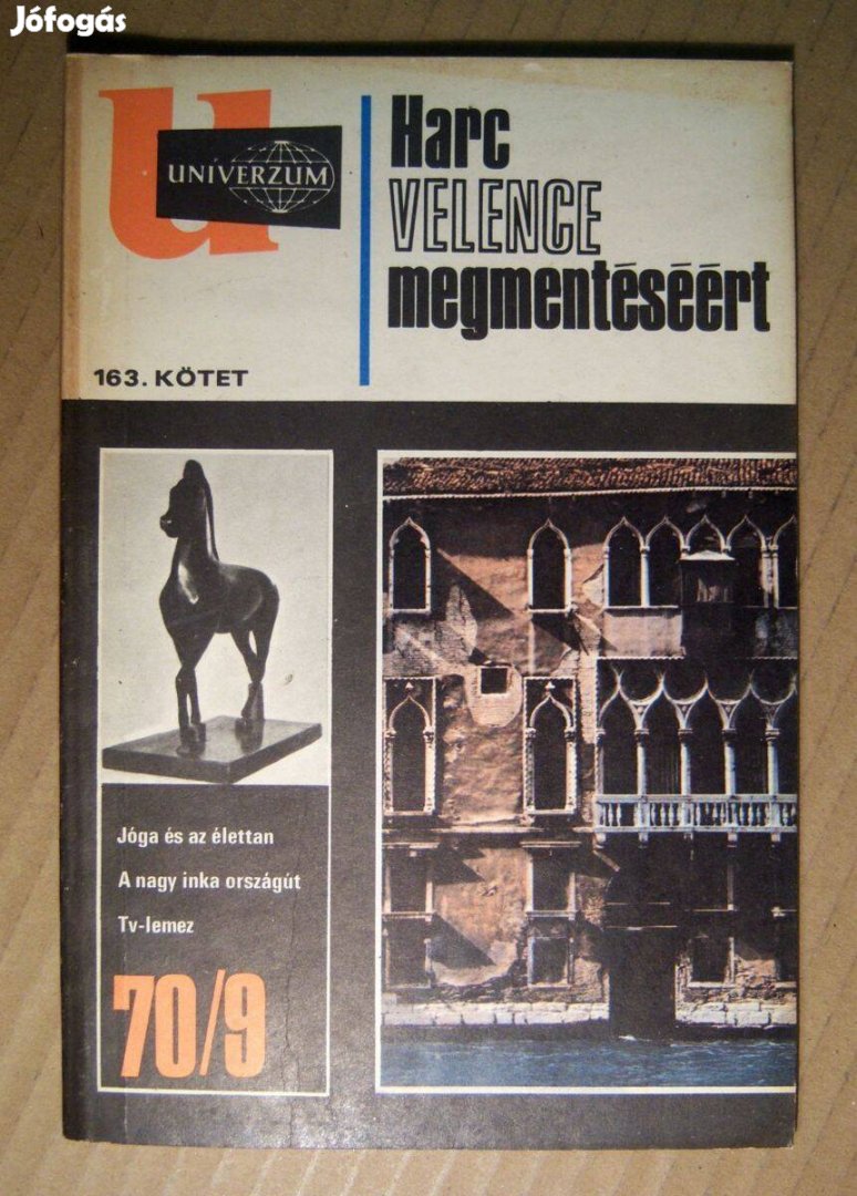 Univerzum 1970/9 (163.kötet) Harc Velence Megmentéséért (6kép+tartalom