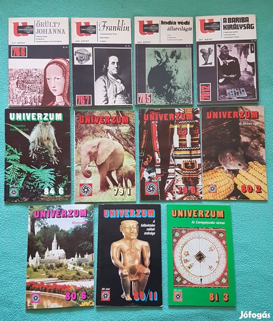 Univerzum magazinok (1976 és 1984 közötti számok)