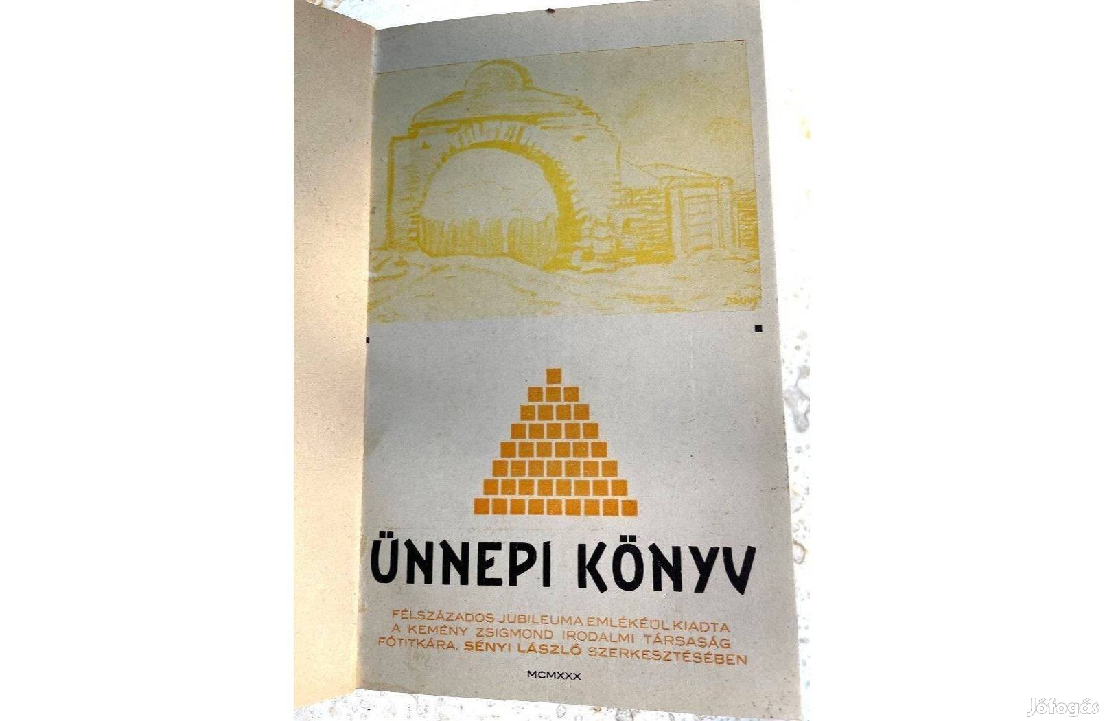 Ünnepi Könyv - Kemény Zsigmond Irodalmi Társaság 1930.