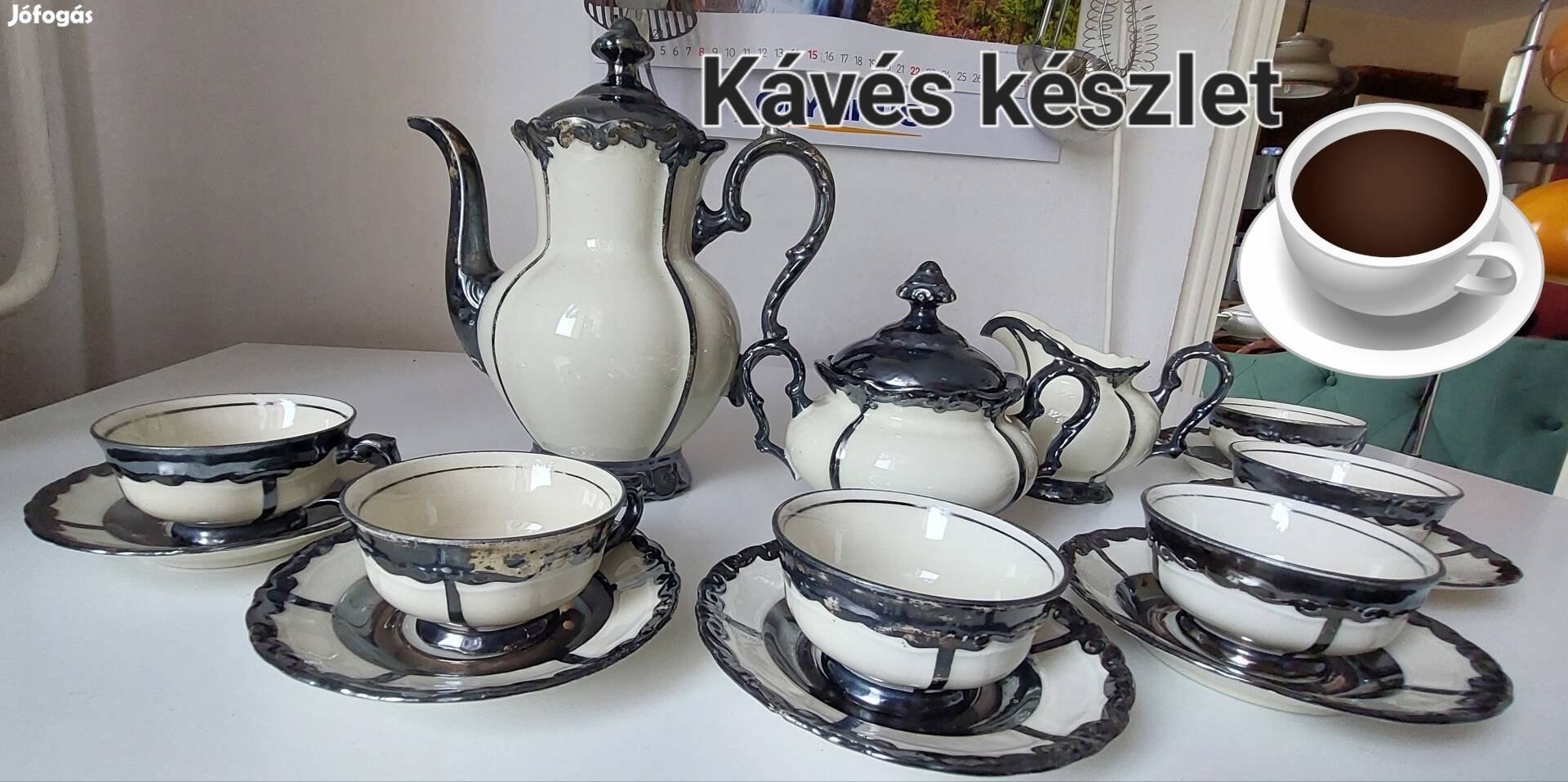 Ünnepi kávézás Bavaria színezüst készlettel