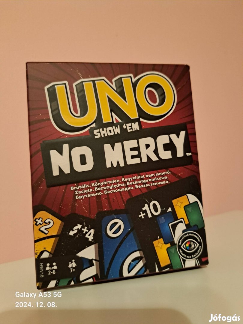 Uno No mercy kártyajáték - új