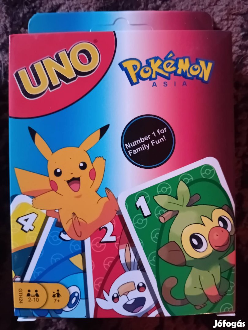 Uno Pokémon kártya (Új)