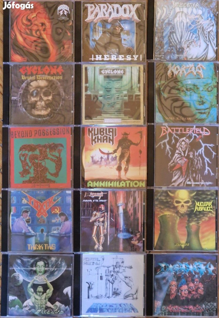 Unofficial First Press Old School Thrash Metal CD-k Eladók!!