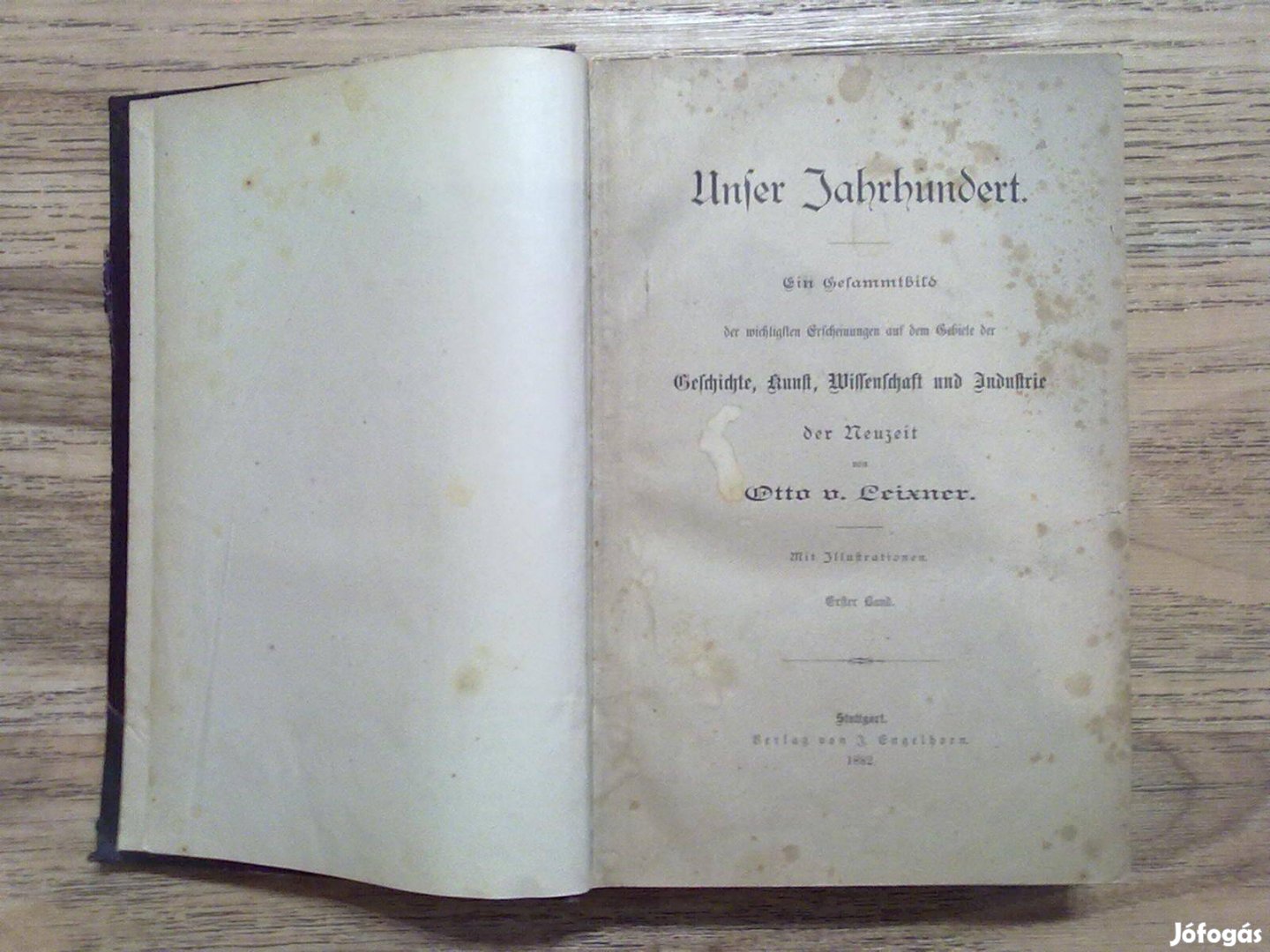 Unser Jahrhundert I-II. (Századunk I-II., 1882-es kiadás)