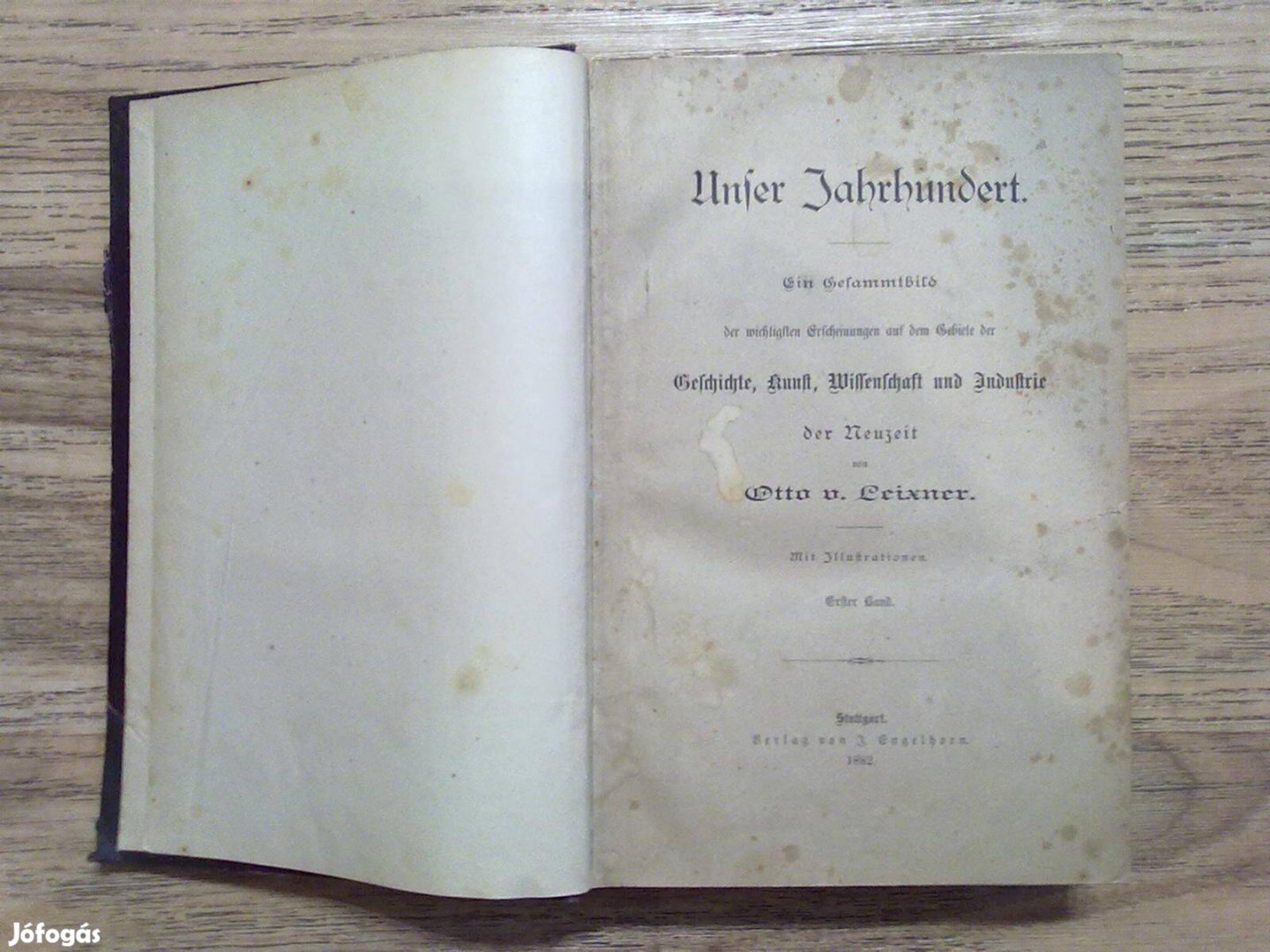 Unser Jahrhundert I-II. (Századunk I-II., 1882-es kiadás)