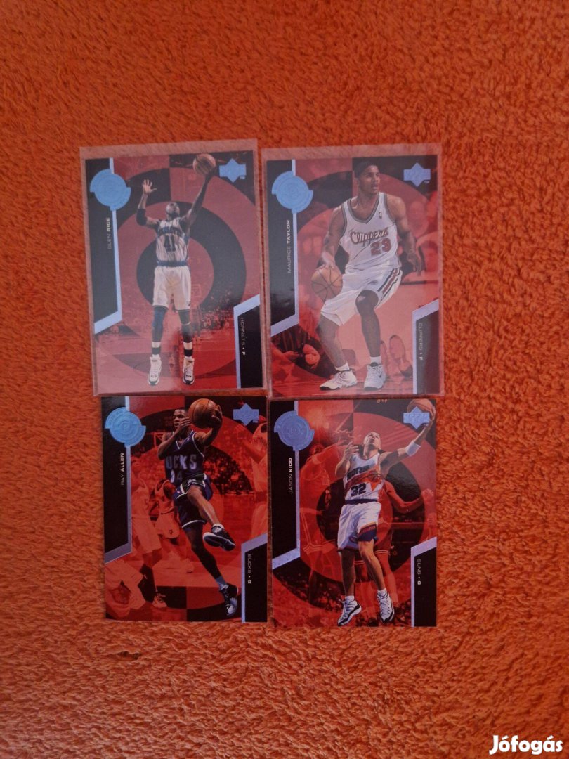 Upper Deck 1998-99 Super Power kosaras kártyák 4db