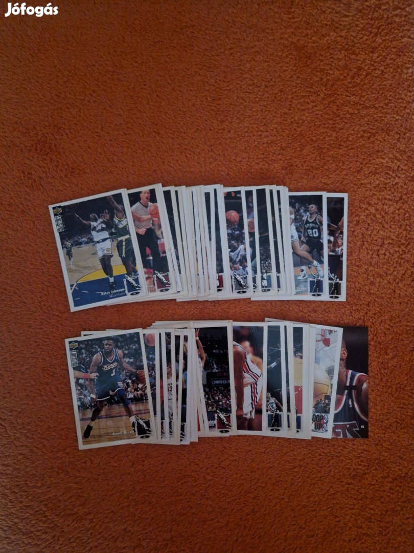 Upper Deck Collectors Choice 1994-95 kosaras kártyák 62db