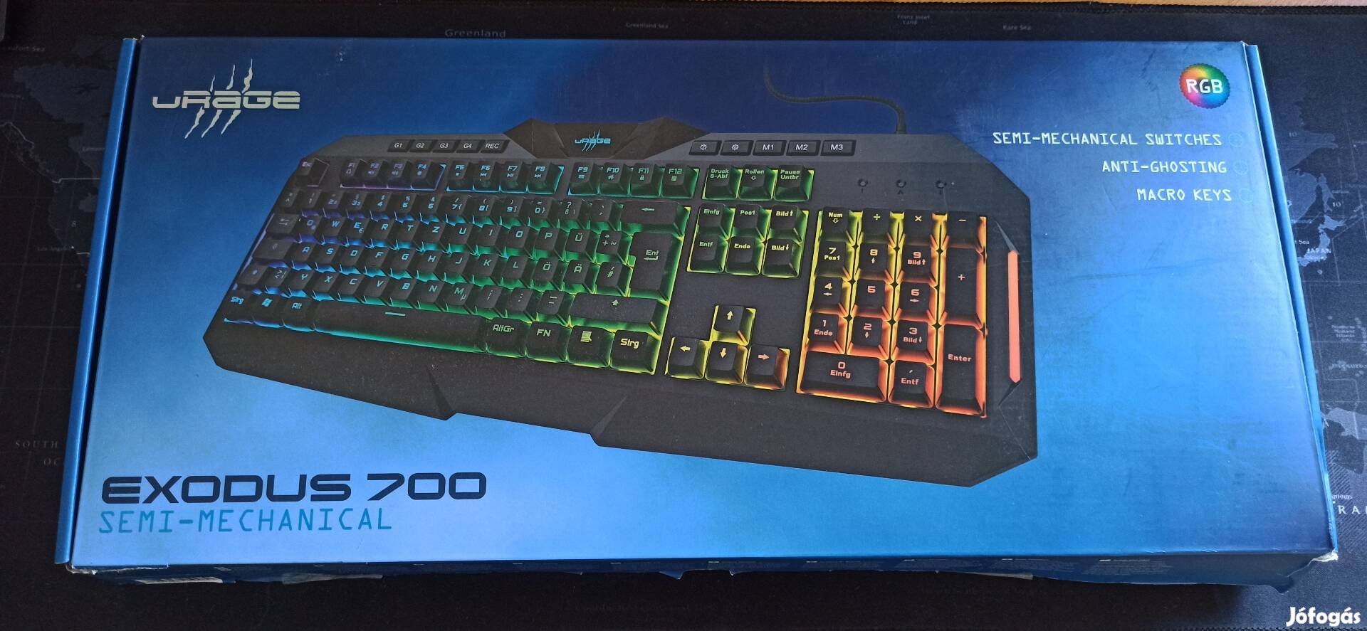 Urage Exodus 700 mechanikus rgb-s billentyűzet 