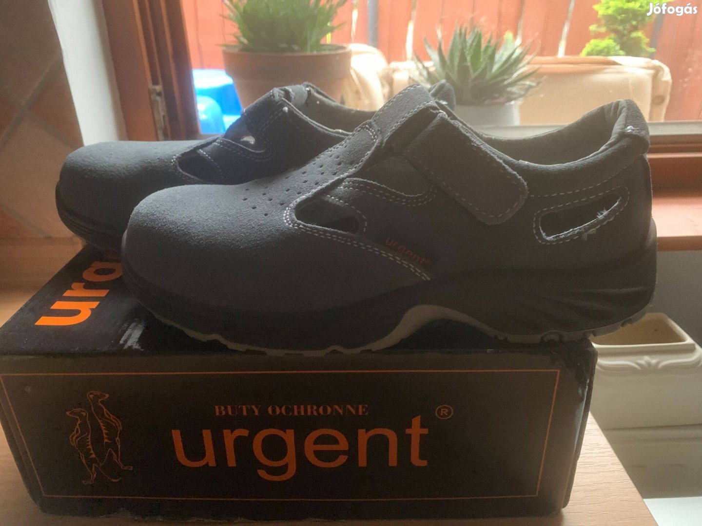 Urgent 302/S1 munkavédelmi bőr szandál 41-es, munkacipő, munkáscipő