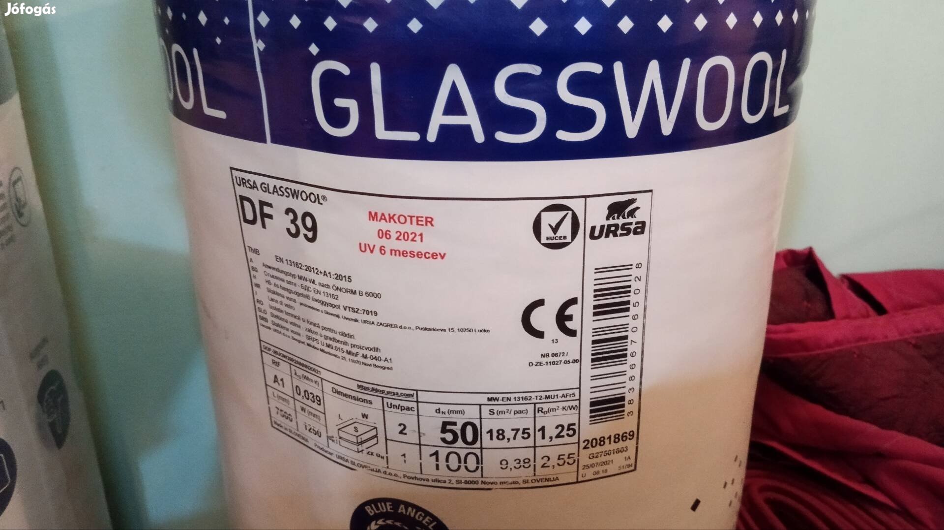 Ursa glasswood szigetelőanyag 