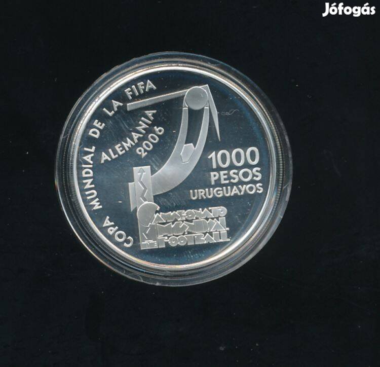 Uruguay 1.000 peso 2004, ezüst érme Labdarúgó-világbajnokság 2006