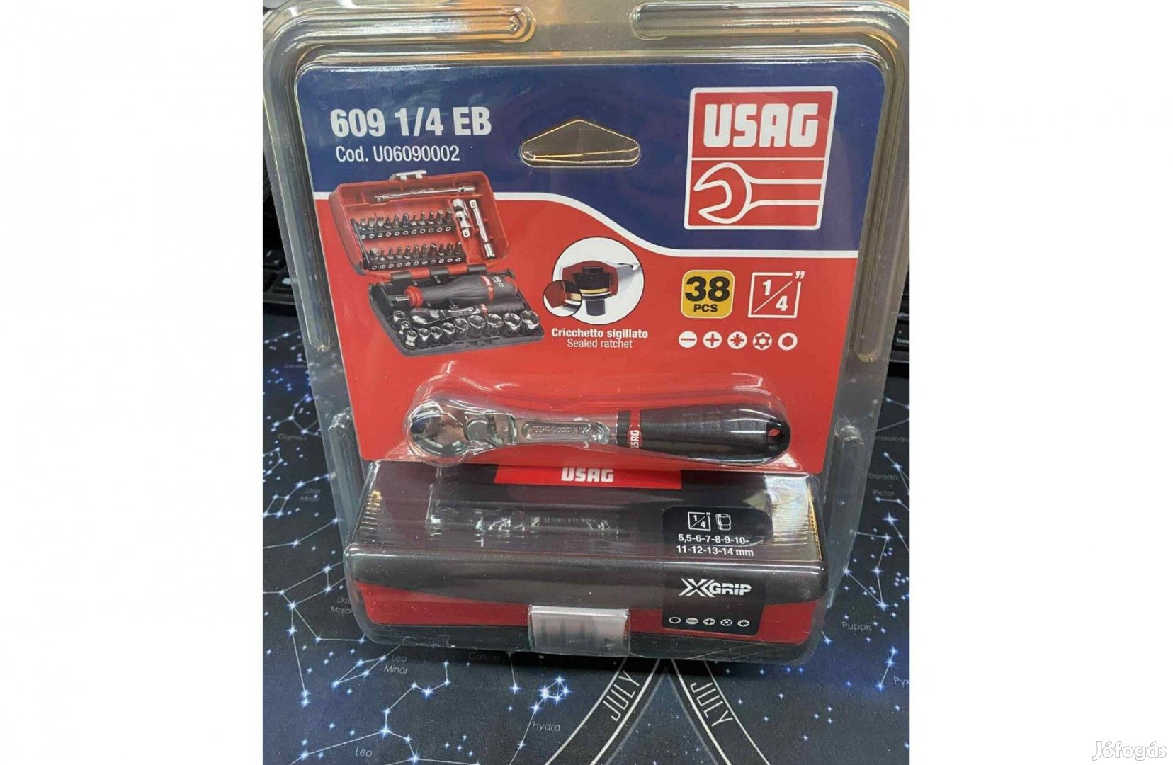 Usag Dugókulcs készlet, metrikus 14 38 részes