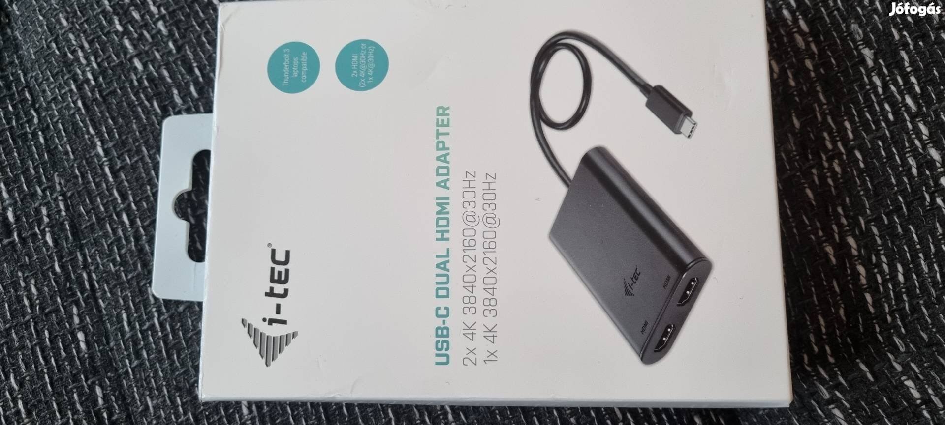 Usb C Dual HDMI atalakito adapter I-Tec USB-C Usbc