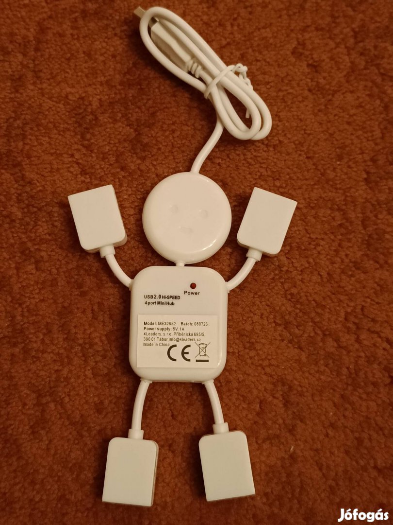 Usb elosztó, emberke formájú