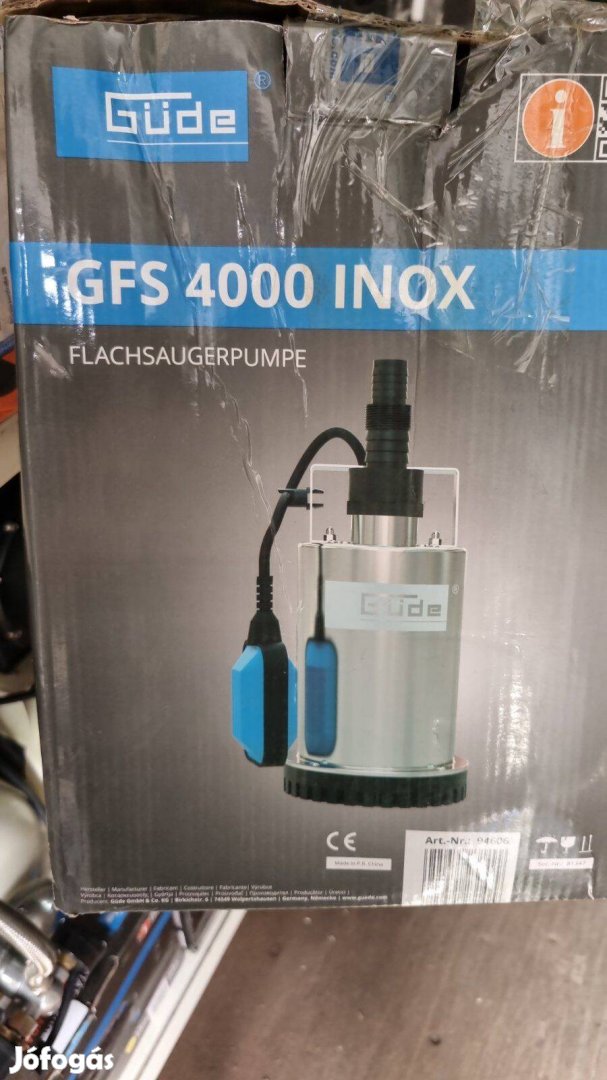 Úszó automatával, Inox szivattyú házzal sekély víz szivattyú, garis