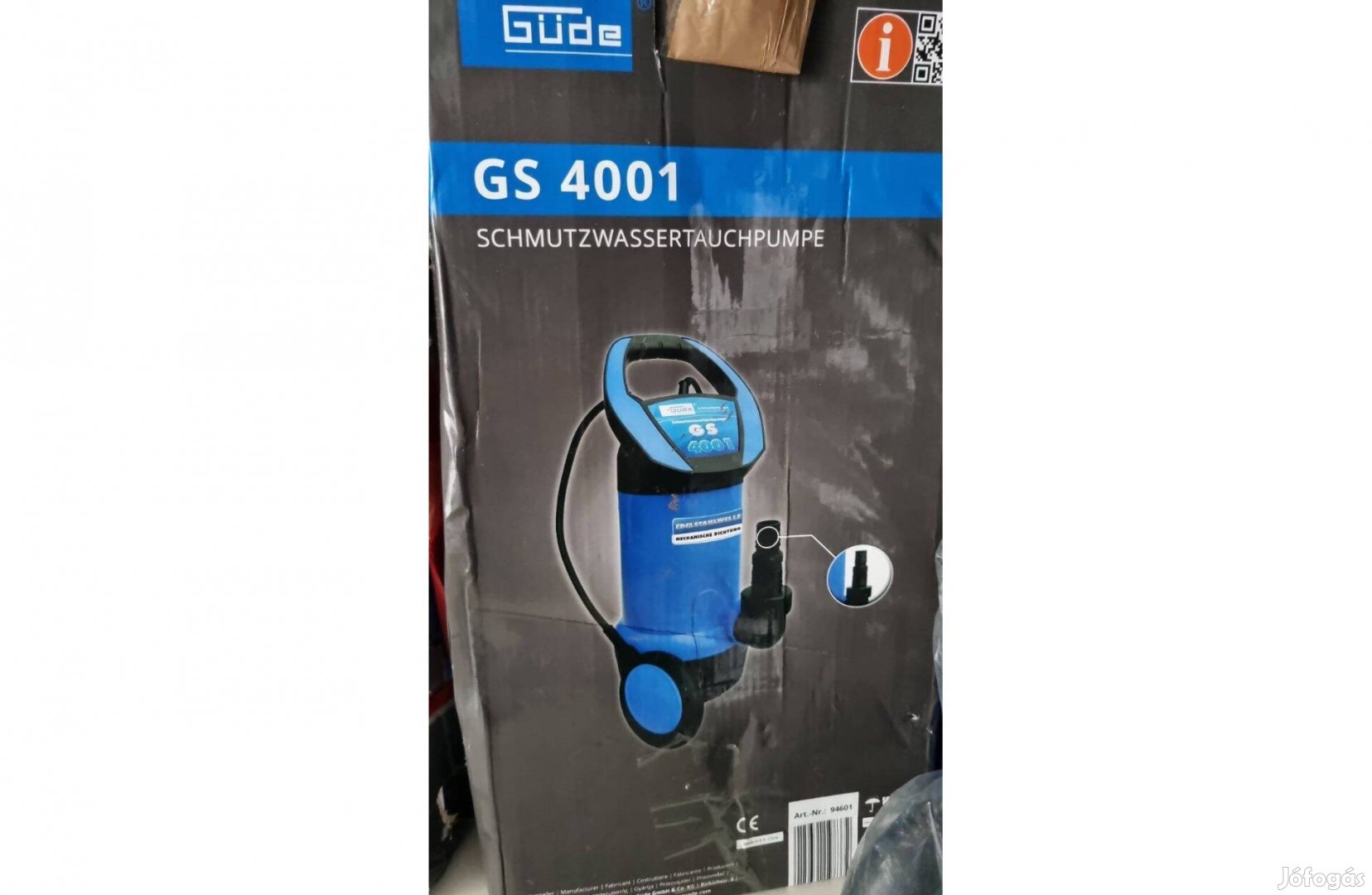 Úszókapcsolóval merülő búvárszivattyú, 400W-os szennyvíz