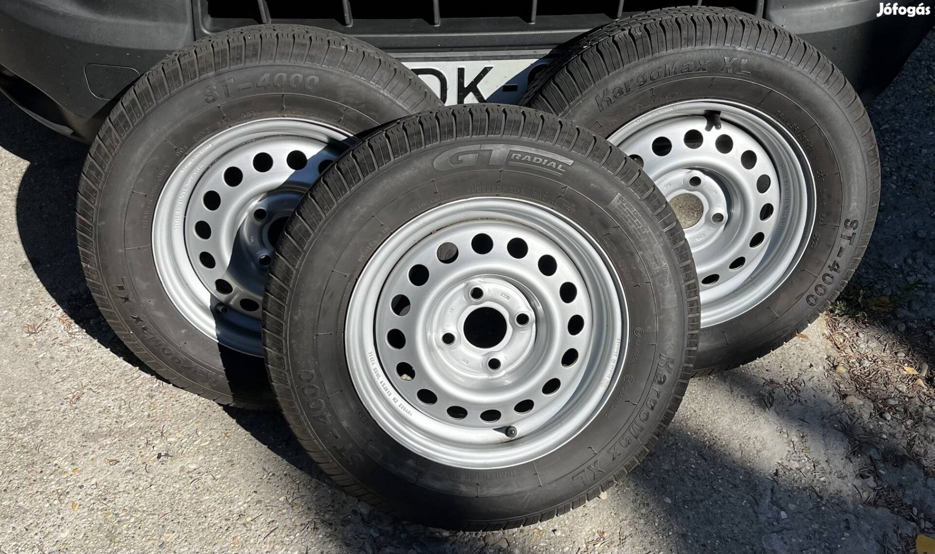 Utánfutó 155r13 4x100 új