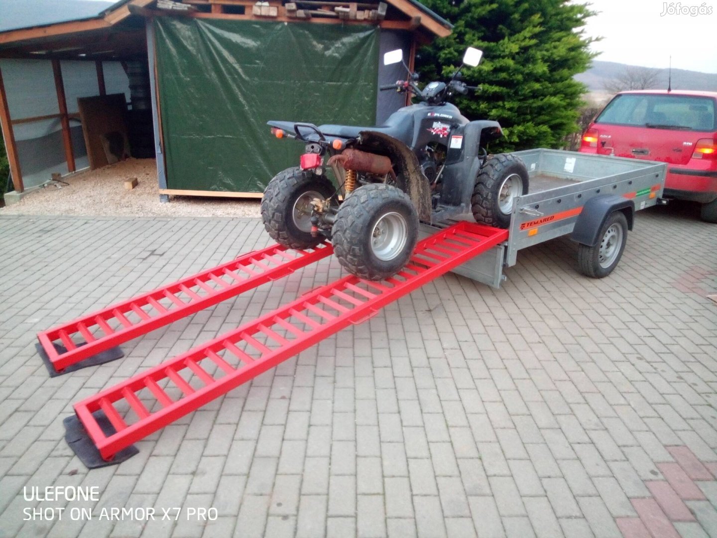 Utánfutó felhajtó trailer rampa pótkocsi feljáró