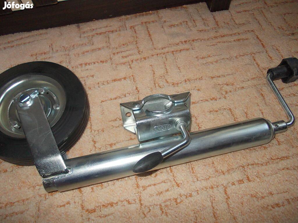 Utánfutó mankókerék tekerősláb orrkerék és bilincs . új!