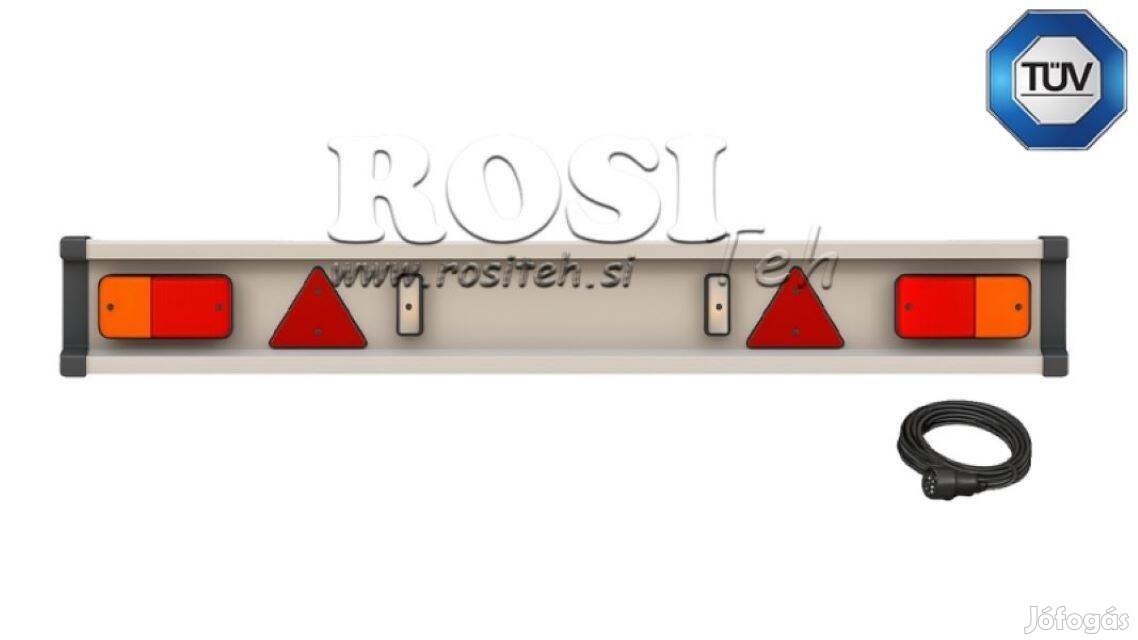 Utánfutó ütköző TÜV modell lámpákkal 2150 mm