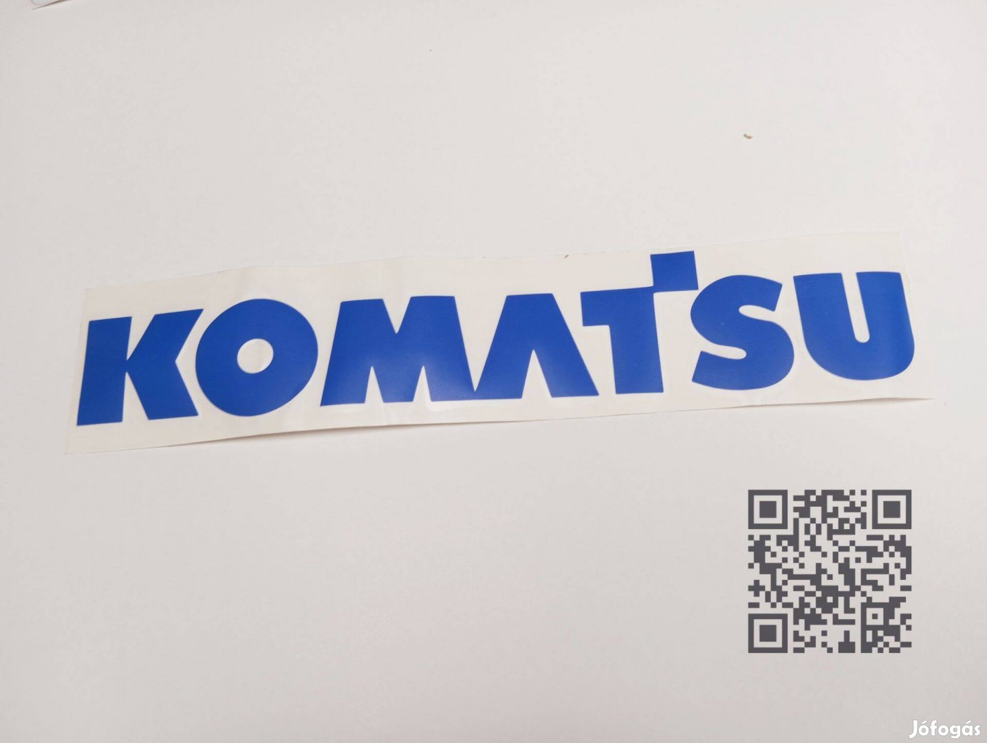 Utángyártott Komatsu matrica (40 x 7 cm) (levonó)