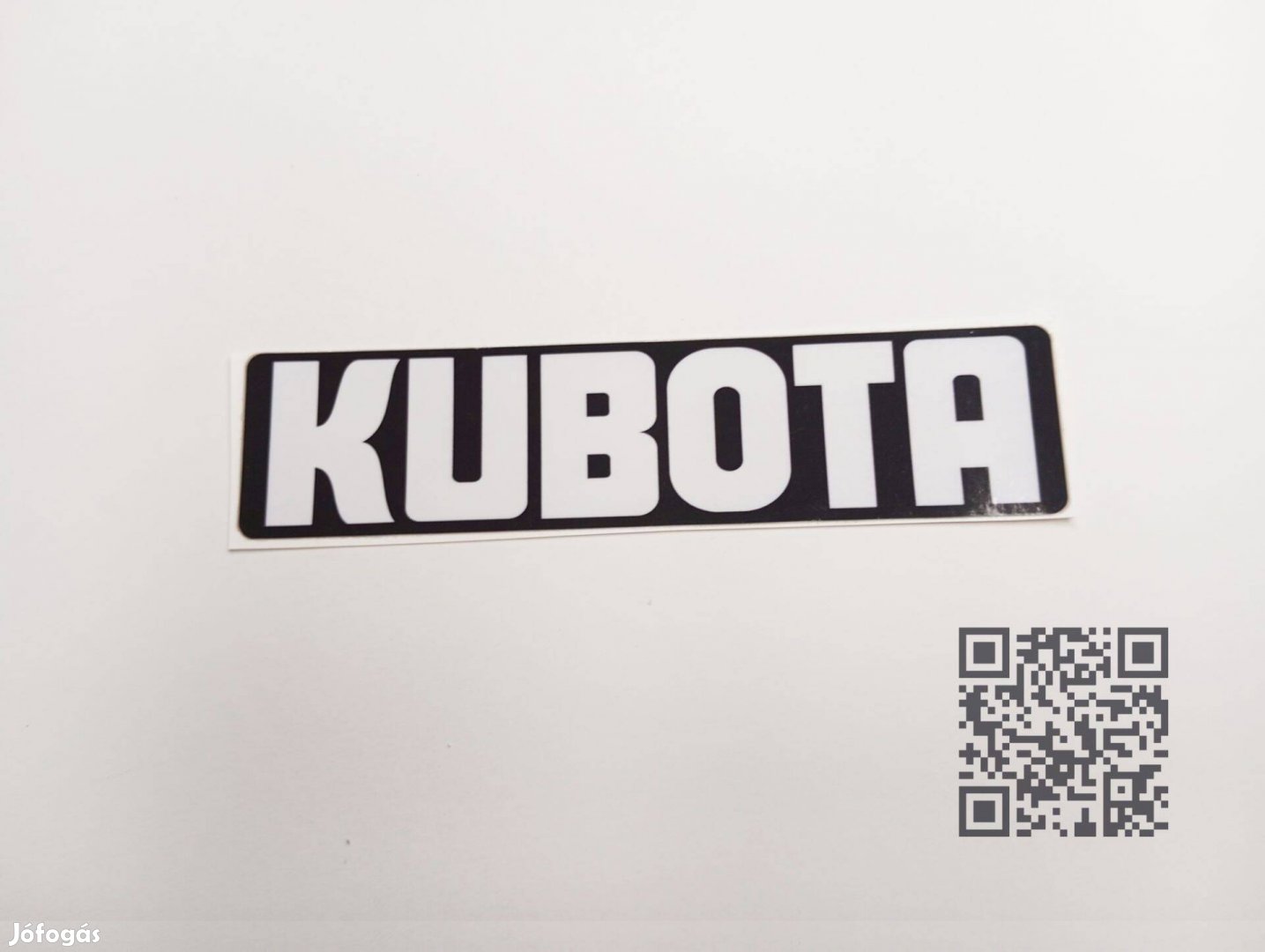 Utángyártott Kubota matrica (23 x 5 cm) (levonó)