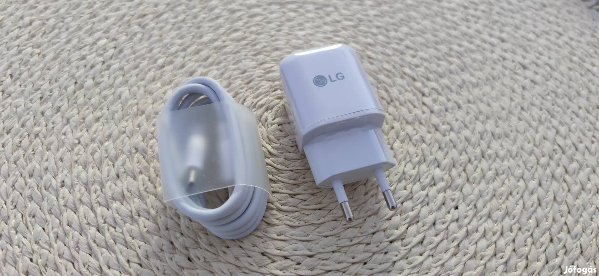 Utángyártott LG gyorstöltő és 5A usb c töltőkábel