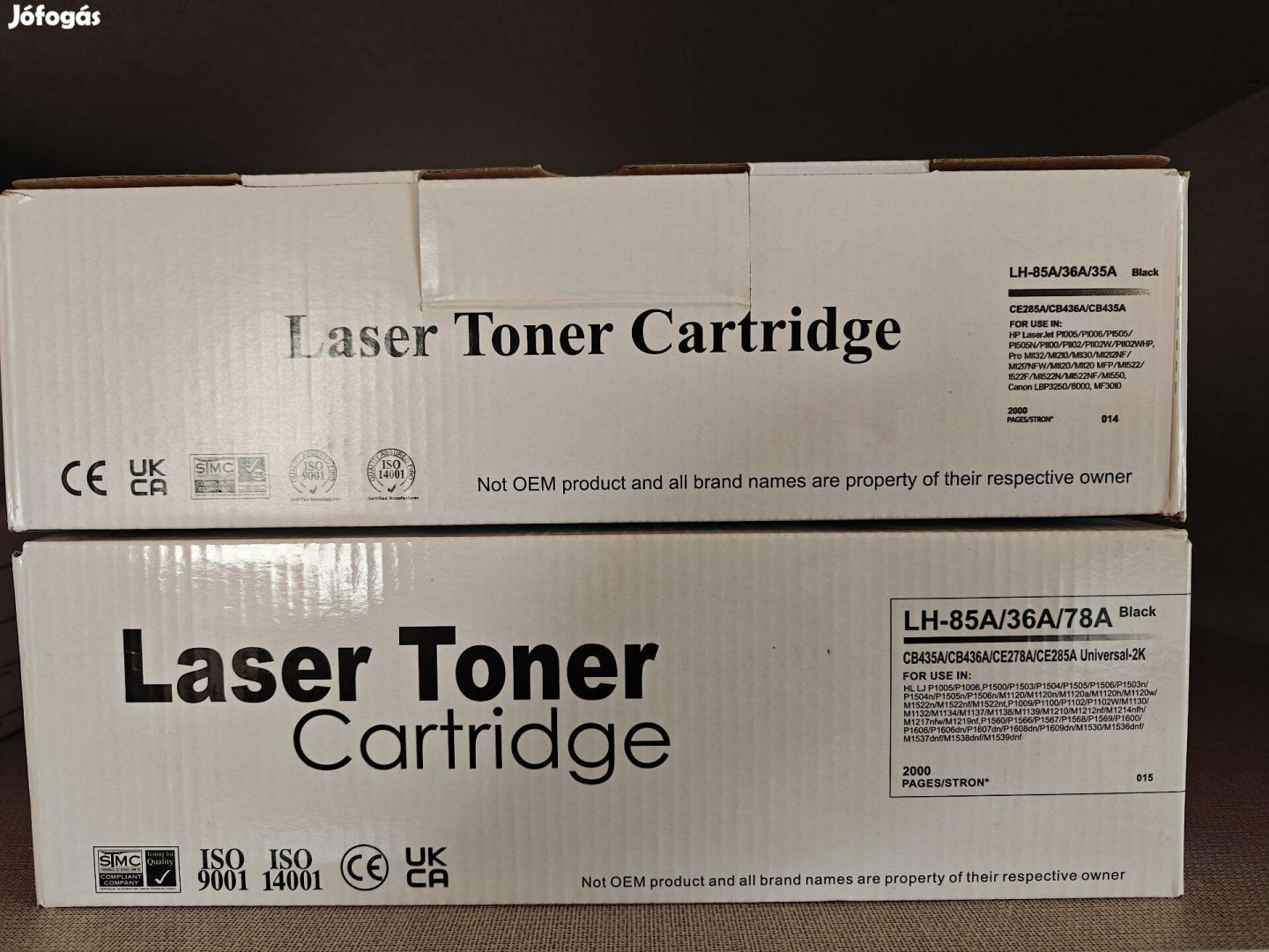 Utángyártott laser toner