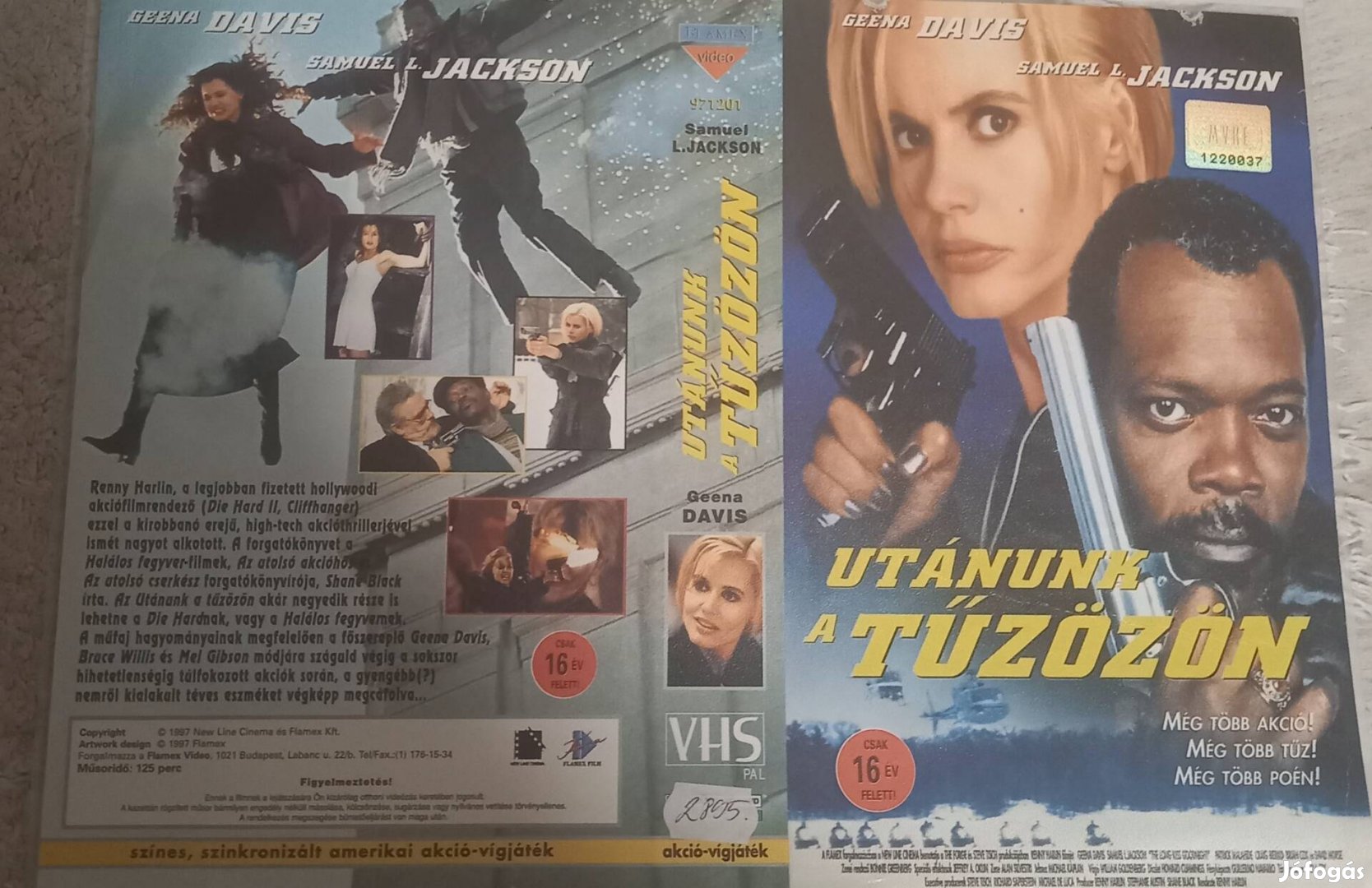 Utánunk a tűzözön - akció vhs - Geena Davis