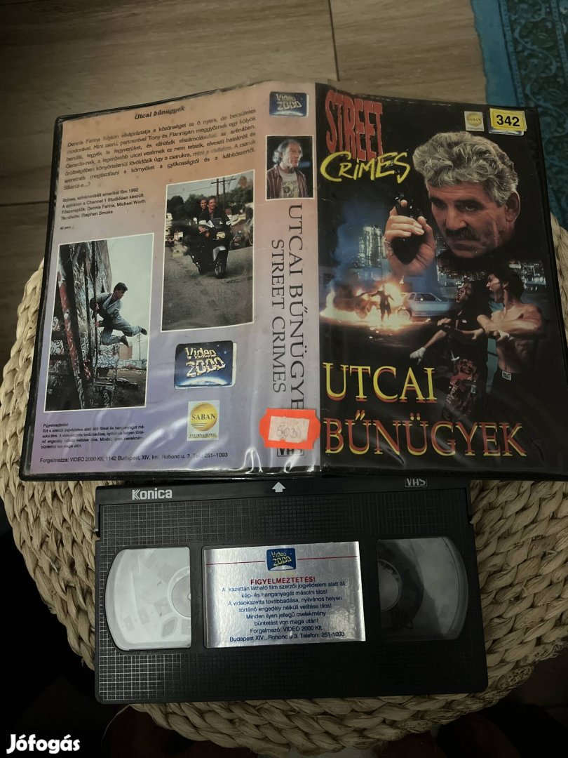 Utcai bűnügyek vhs film