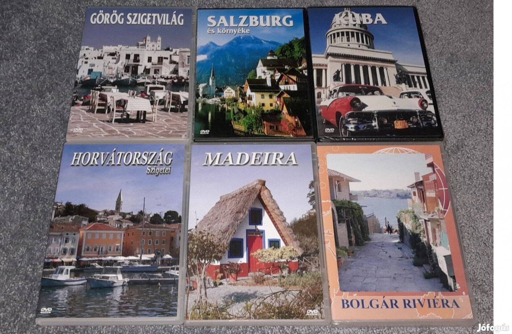 Utifilmek 6 DVD Görög szigetvilág Saltzburg Kuba Horvátország Madeira