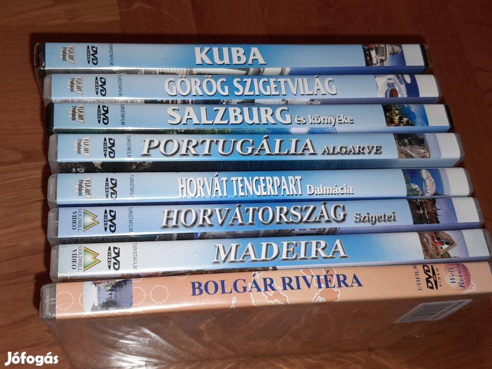 Utifilmek 8 DVD Görög szigetvilág Saltzburg Kuba Horvátország Madeira