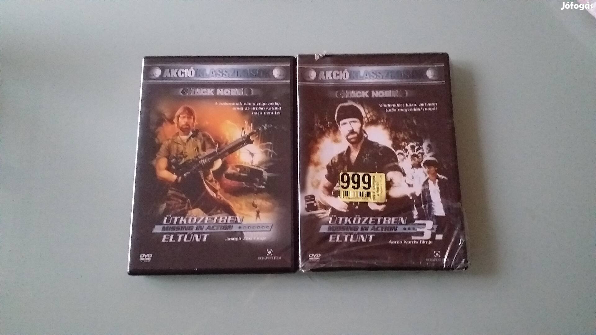 Ütközetben eltünt 1 ,  3  DVD-Chuck Norris