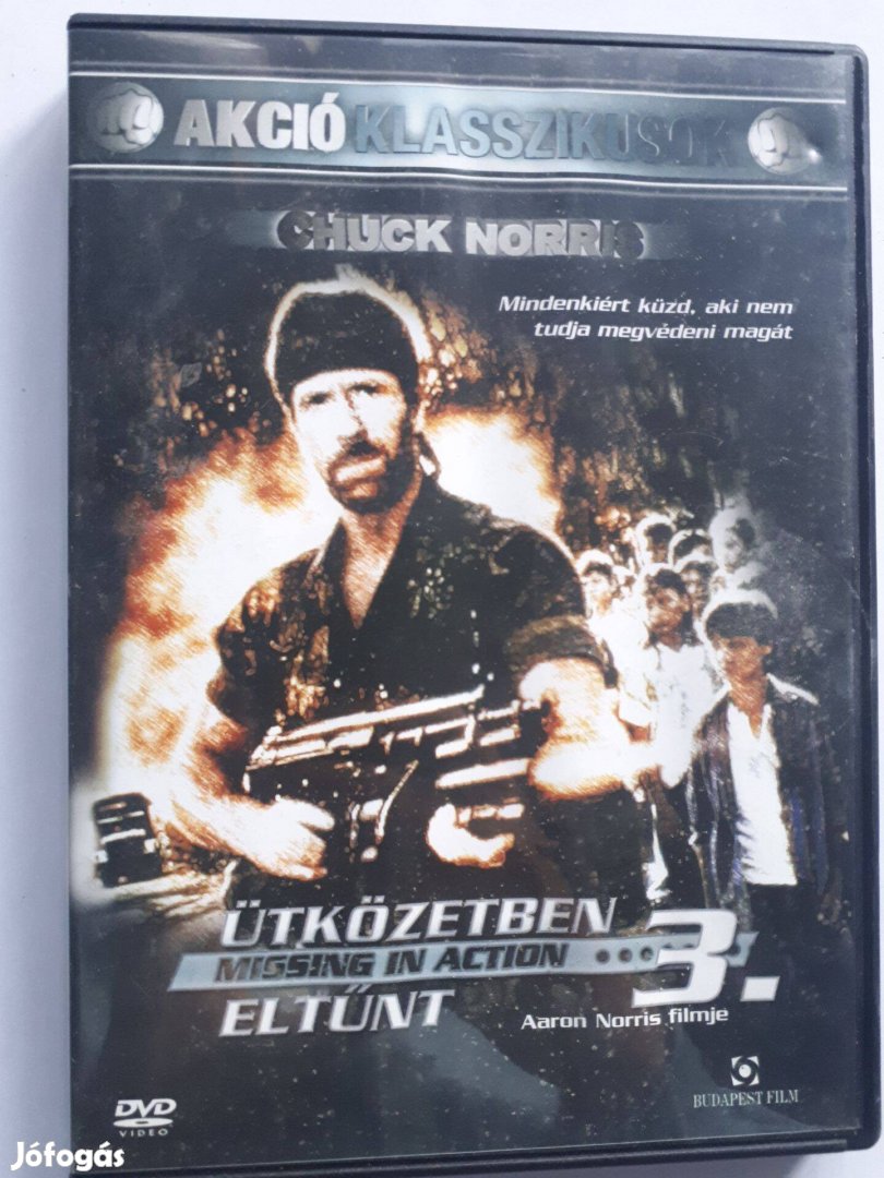 Ütközetben eltűnt - Missing in action DVD (Chuck Norris) posta 510 Ft